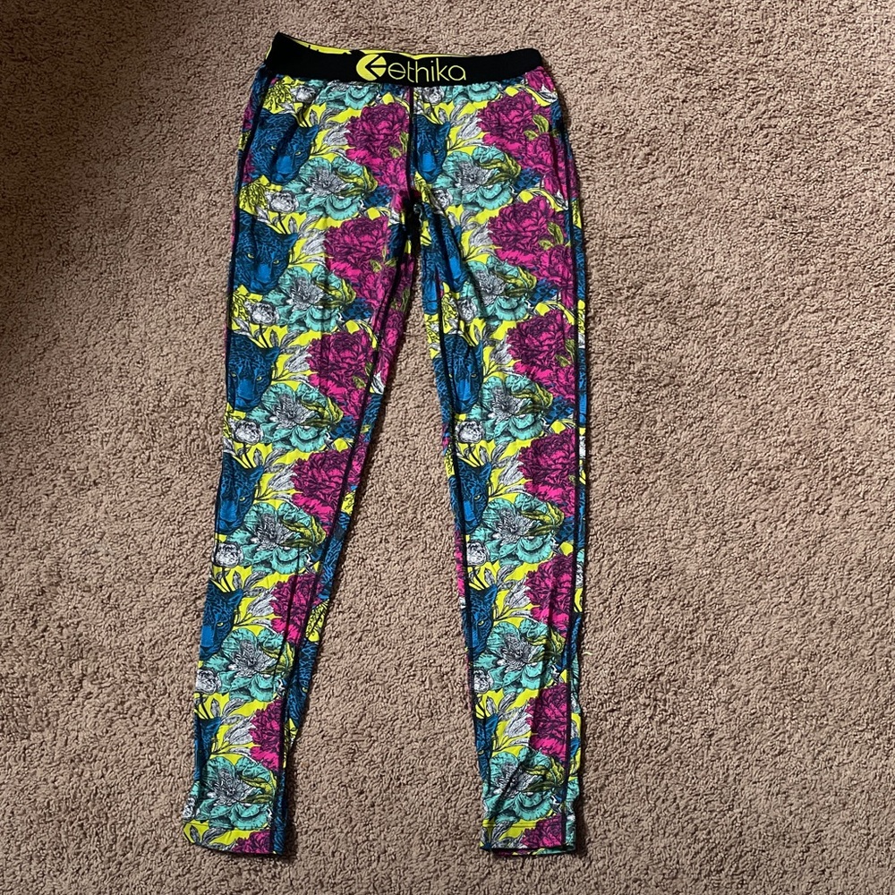 Brand new, never worn ETHIKA leopard leggings.